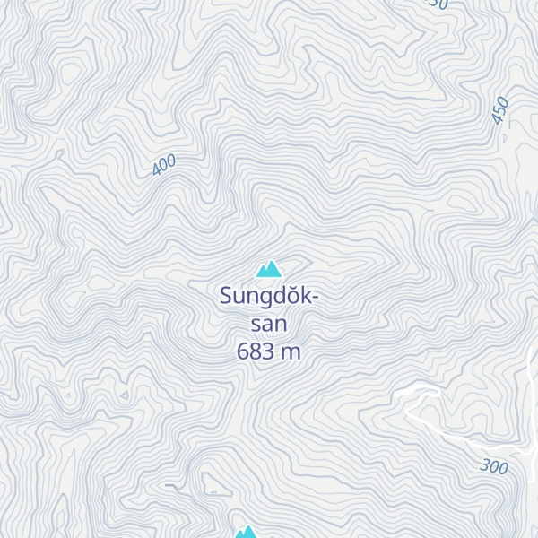 Map of Sungdŏk-san
