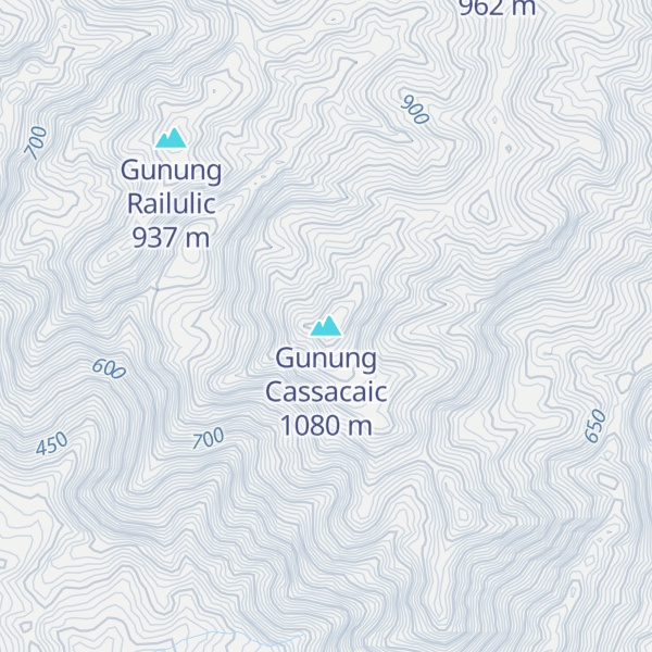 Map of Gunung Cassacaic