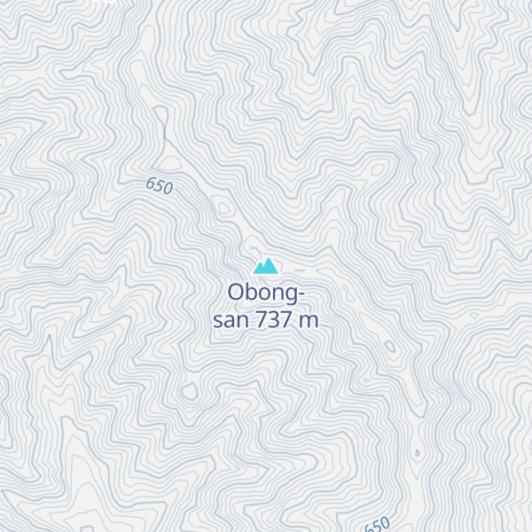 Map of Obong-san