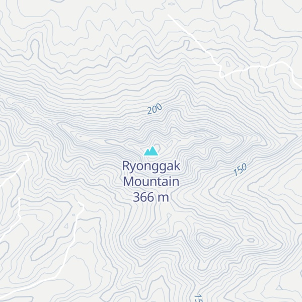 Map of Ryonggak Mountain