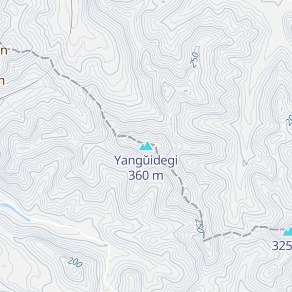 Map of Yangŭidegi