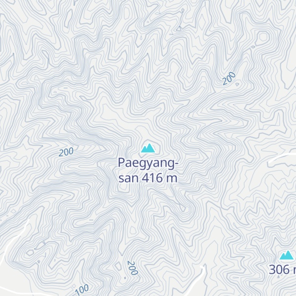 Map of Paegyang-san