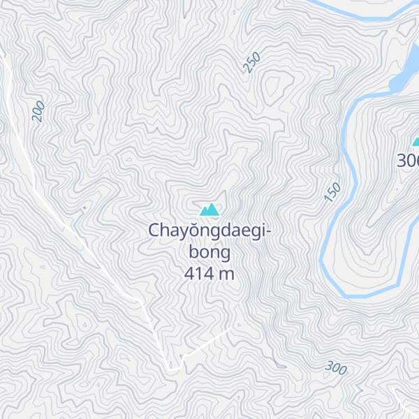 Map of Chayŏngdaegi-bong