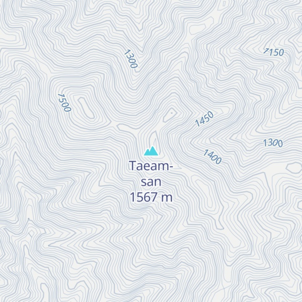 Map of Taeam-san