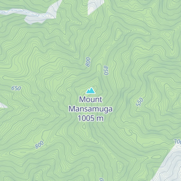 Map of Mount Mansamuga