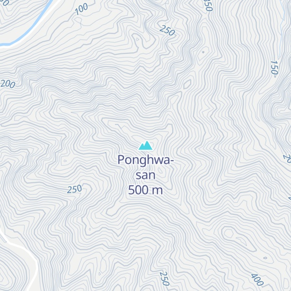 Map of Ponghwa-san