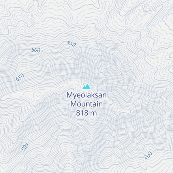 Map of Myeolaksan Mountain
