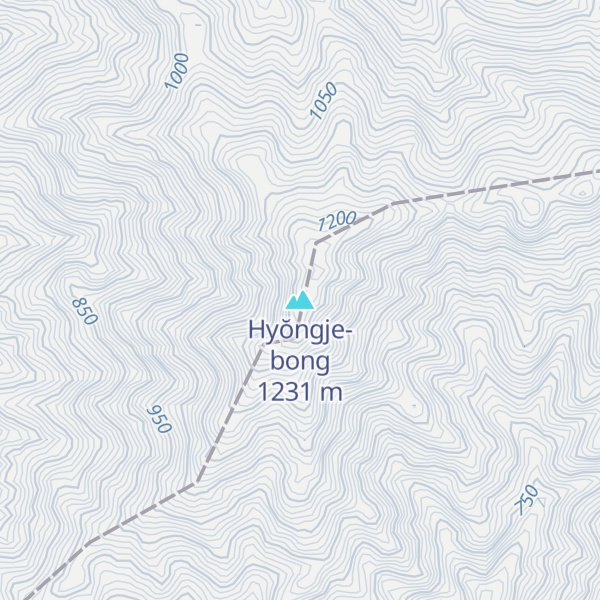 Map of Hyŏngje-bong