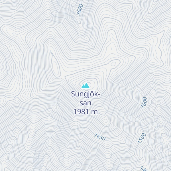 Map of Sungjŏk-san