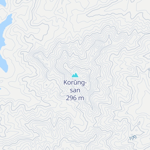 Map of Korŭng-san