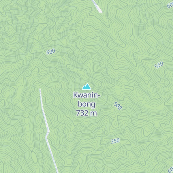 Map of Kwanin-bong