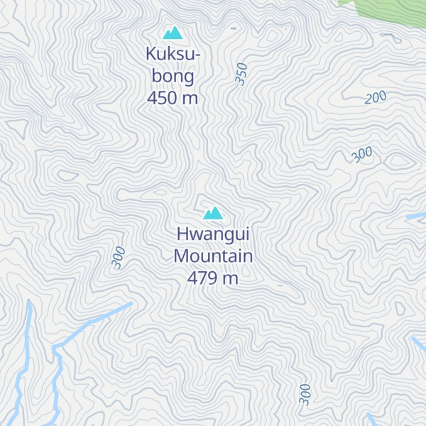 Map of Hwangui Mountain