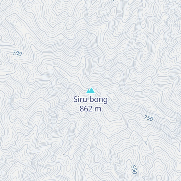 Map of Siru-bong