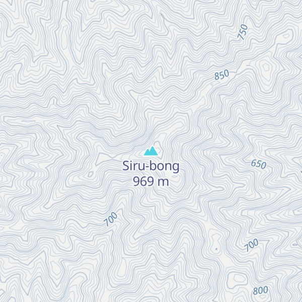 Map of Siru-bong