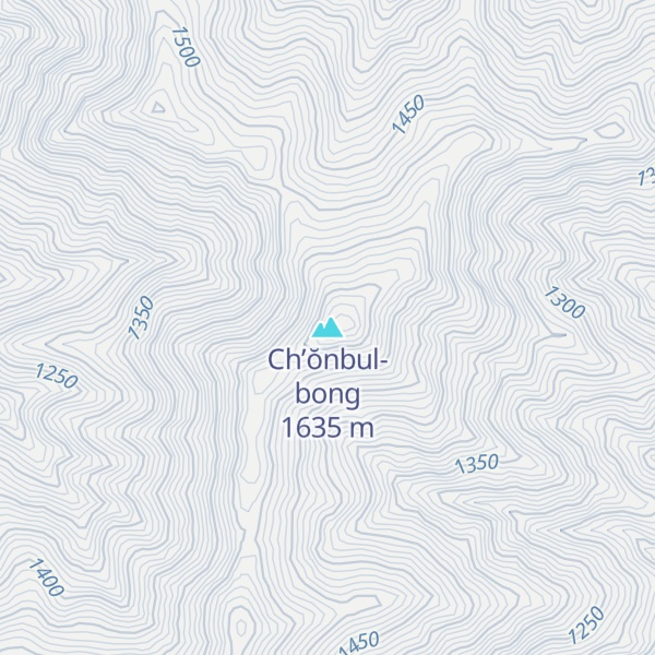 Map of Ch’ŏnbul-bong