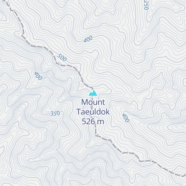 Map of Mount Taeuldok