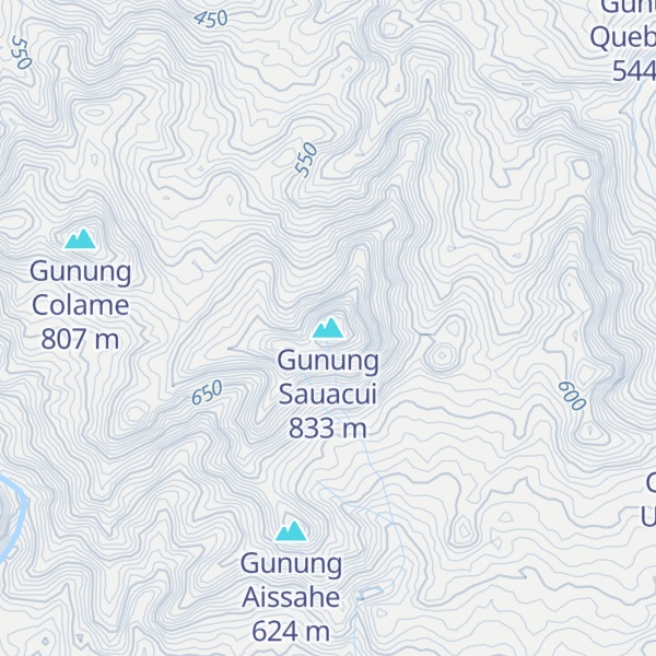 Map of Gunung Sauacui