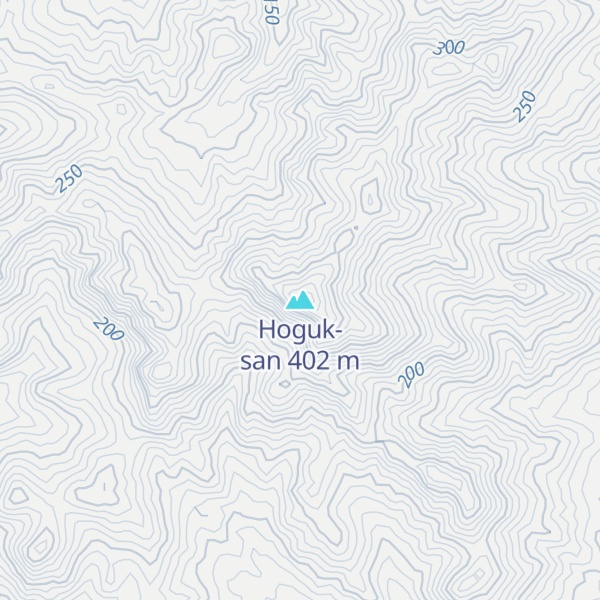 Map of Hoguk-san