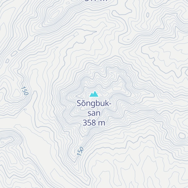 Map of Sŏngbuk-san