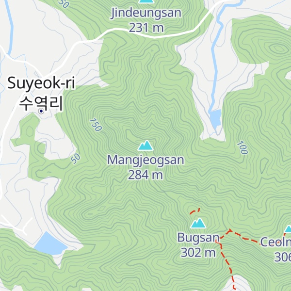 Map of Mangjeogsan