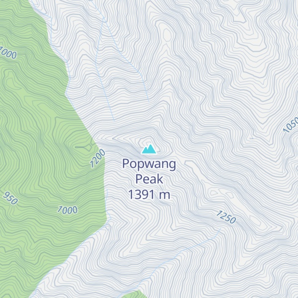 Map of Popwang Peak