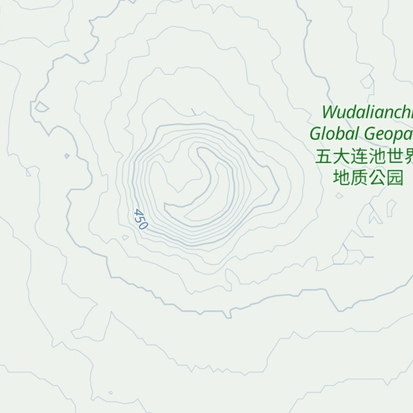 Map of Wei Volcano
