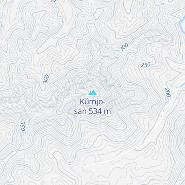 Map of Kŭmjo-san