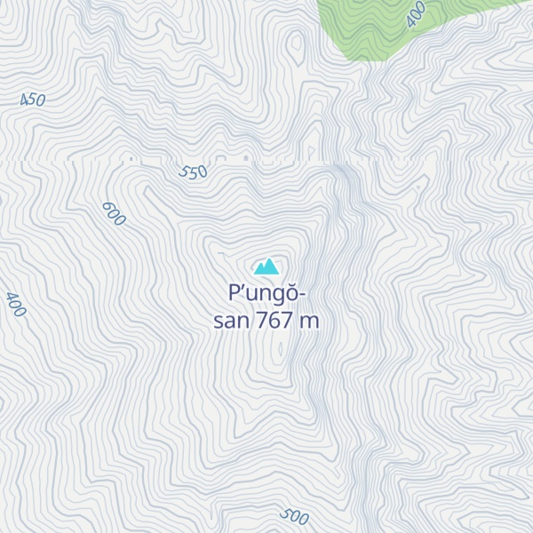 Map of P’ungŏ-san