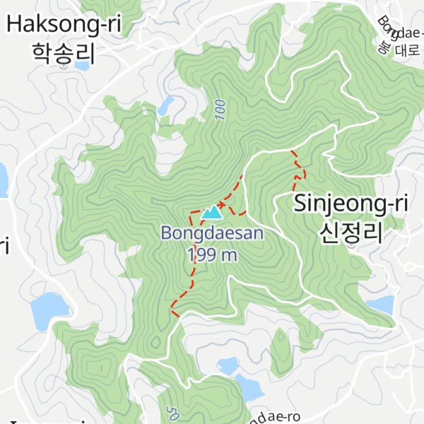 Map of Bongdaesan