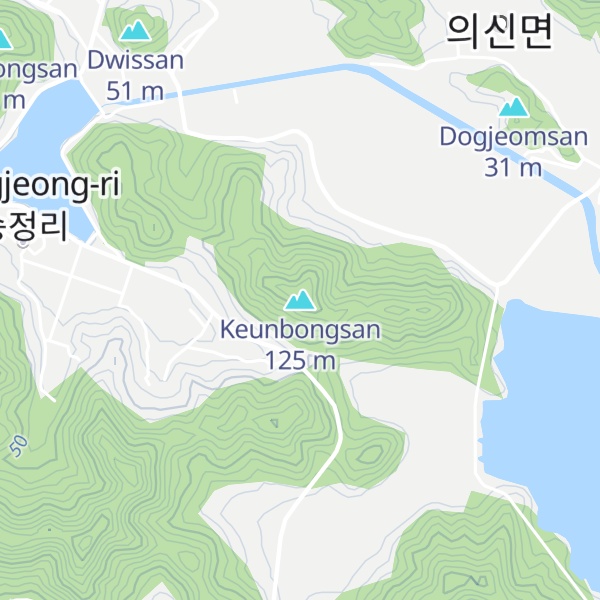 Map of Keunbongsan