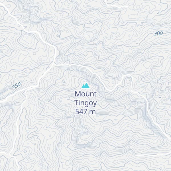 Map of Mount Tingoy