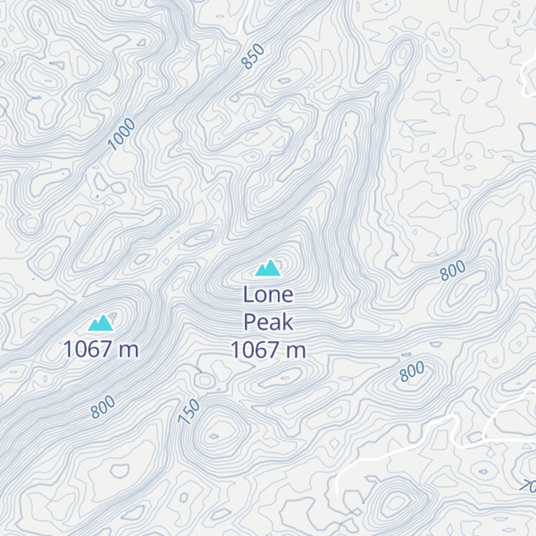 Map of Lone Peak