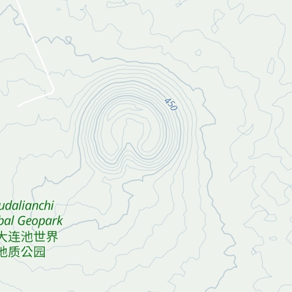 Map of East Jiaodebu Volcano