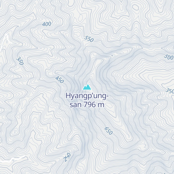 Map of Hyangp’ung-san