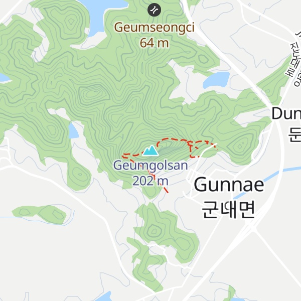 Map of Geumgolsan
