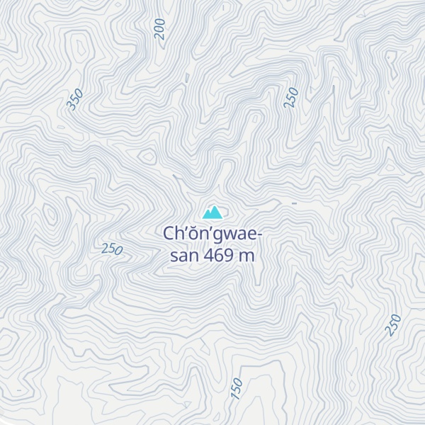 Map of Ch’ŏn’gwae-san