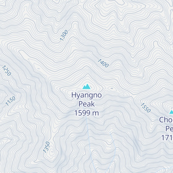 Map of Hyangno Peak