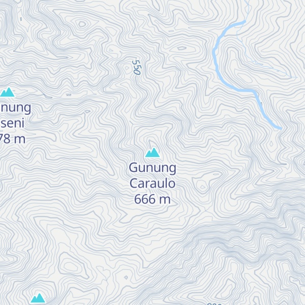 Map of Gunung Caraulo
