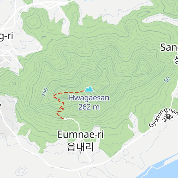 Map of Hwagaesan