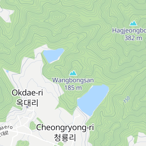 Map of Wangbongsan