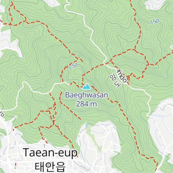 Map of Baeghwasan