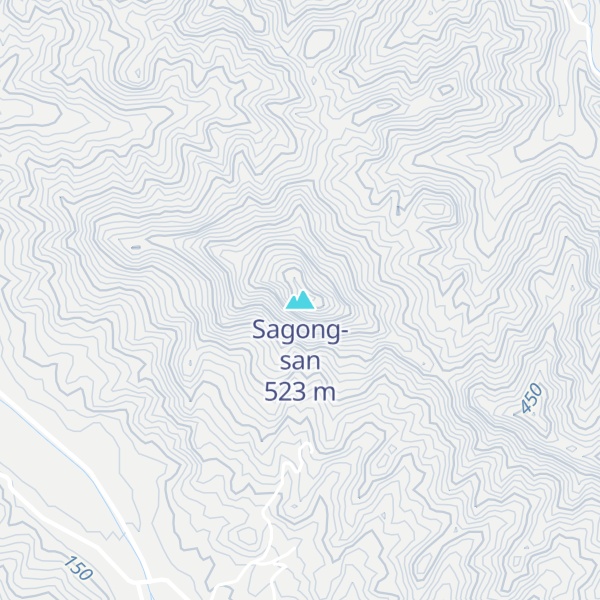 Map of Sagong-san