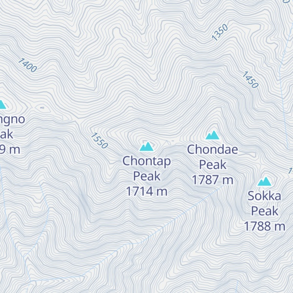 Map of Chontap Peak