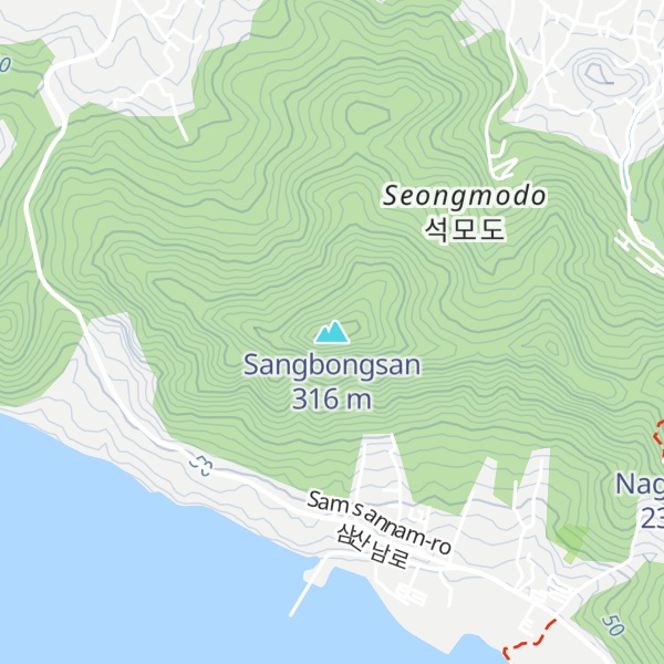 Map of Sangbongsan