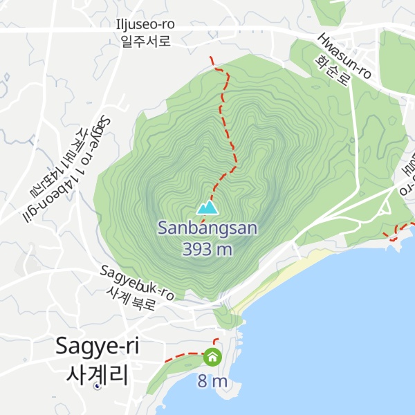 Map of Sanbangsan