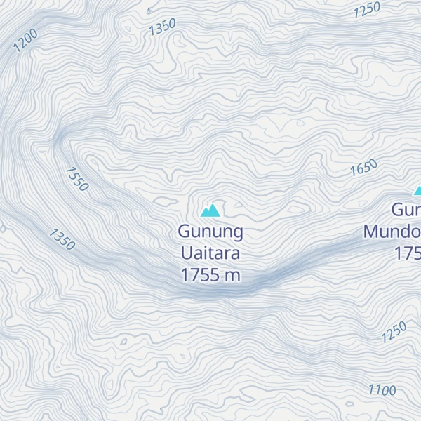 Map of Gunung Uaitara
