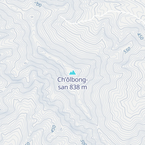 Map of Ch’ŏlbong-san