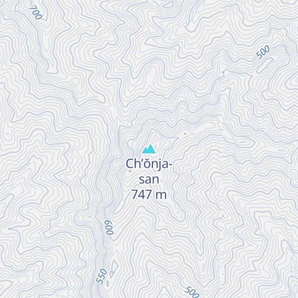 Map of Ch’ŏnja-san