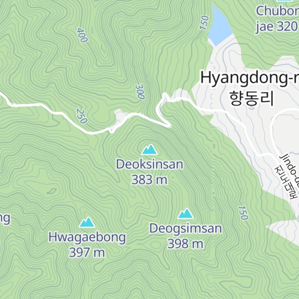Map of Deoksinsan