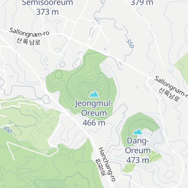 Map of Jeongmul-Oreum